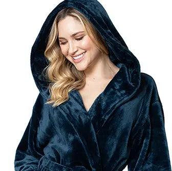 The Hooded Plush Robe — Women's Comfort Collection