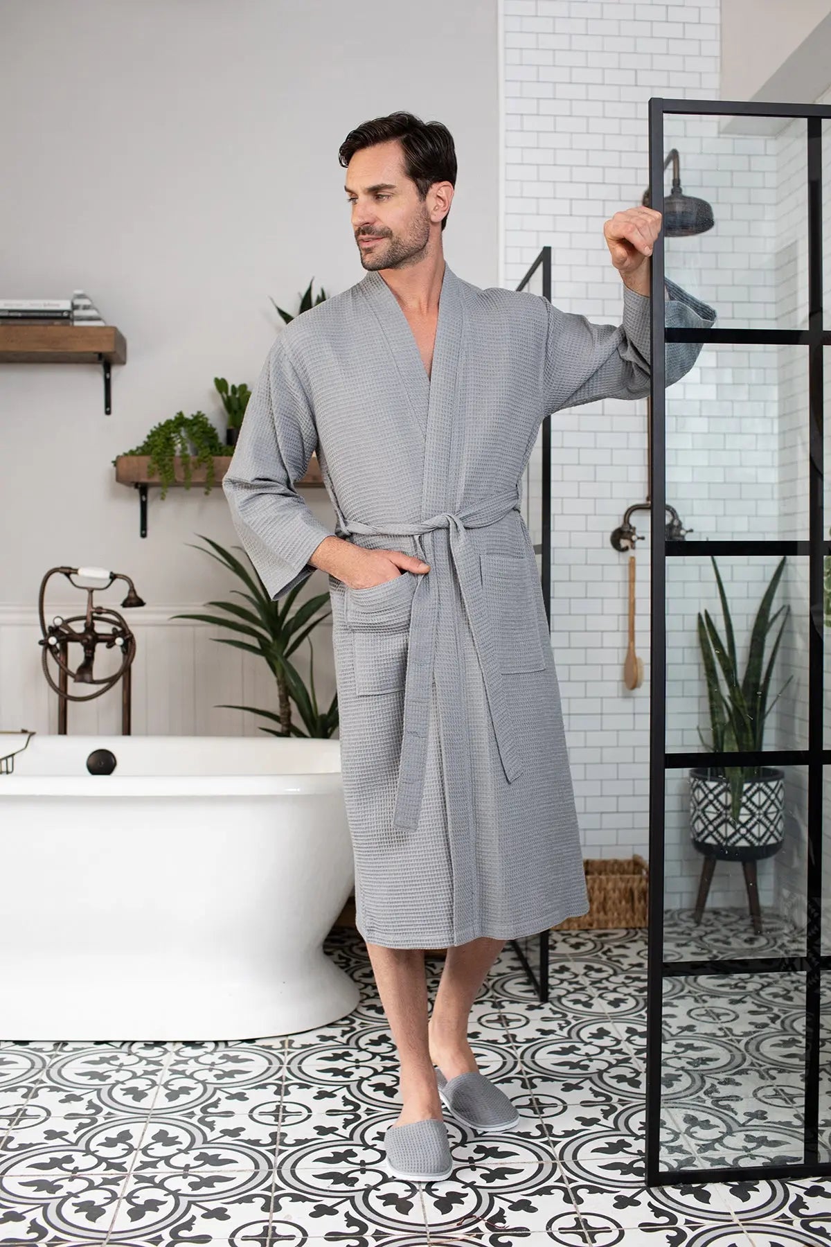 The Waffle Robe — Men's Spa Collection