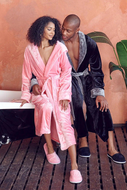 The Hooded Plush Robe — Women's Comfort Collection