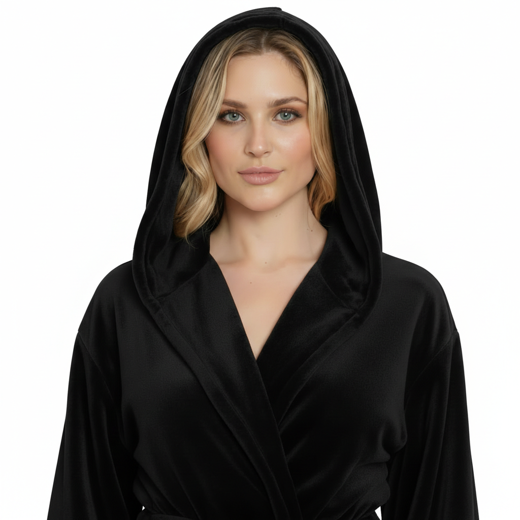The Hooded Plush Robe — Women's Comfort Collection