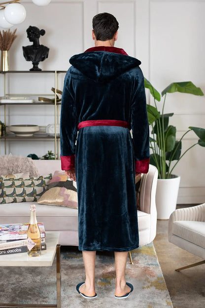 The Hooded Plush Robe — Men's Comfort Collection