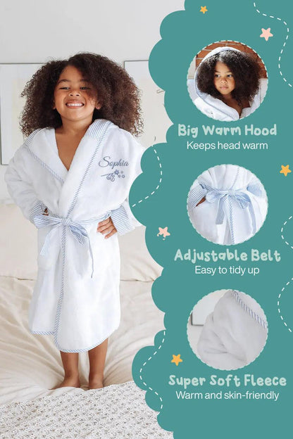 The Kids' Plush Robe — Comfort Collection