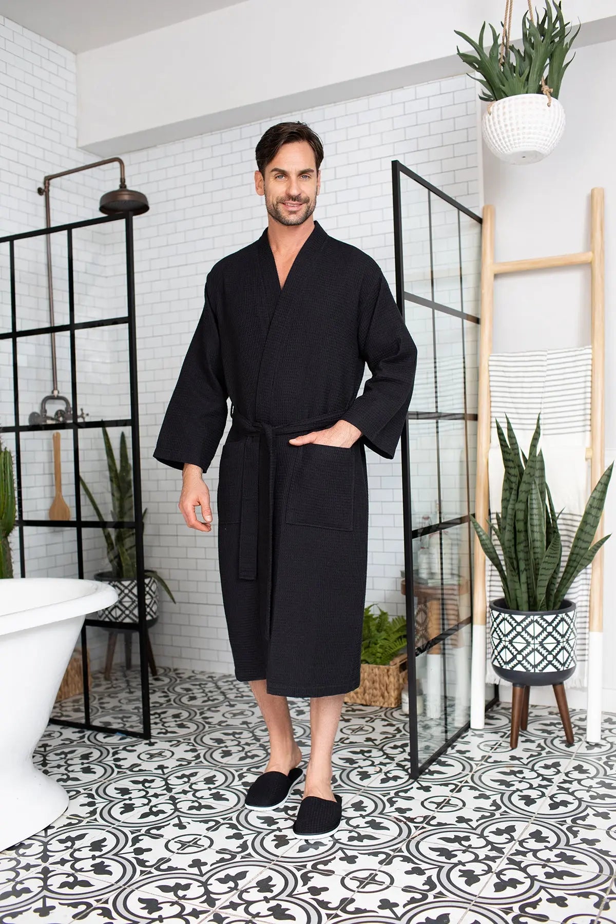 The Waffle Robe — Men's Spa Collection