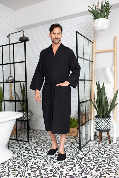 The Waffle Robe — Men's Spa Collection