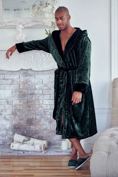 The Hooded Plush Robe — Men's Comfort Collection