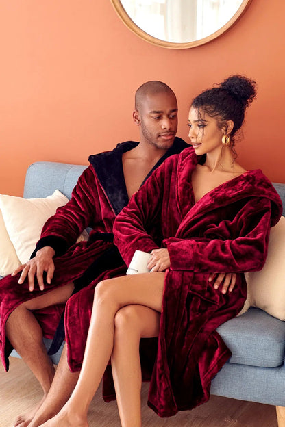 The Hooded Plush Robe — Men's Comfort Collection