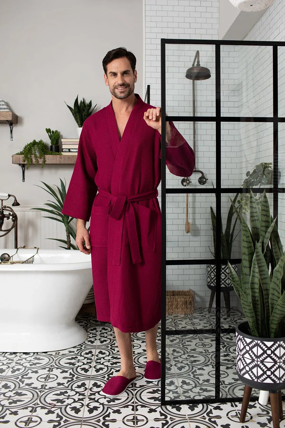 The Waffle Robe — Men's Spa Collection