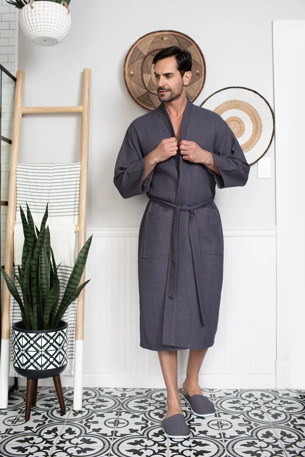 The Waffle Robe — Men's Spa Collection