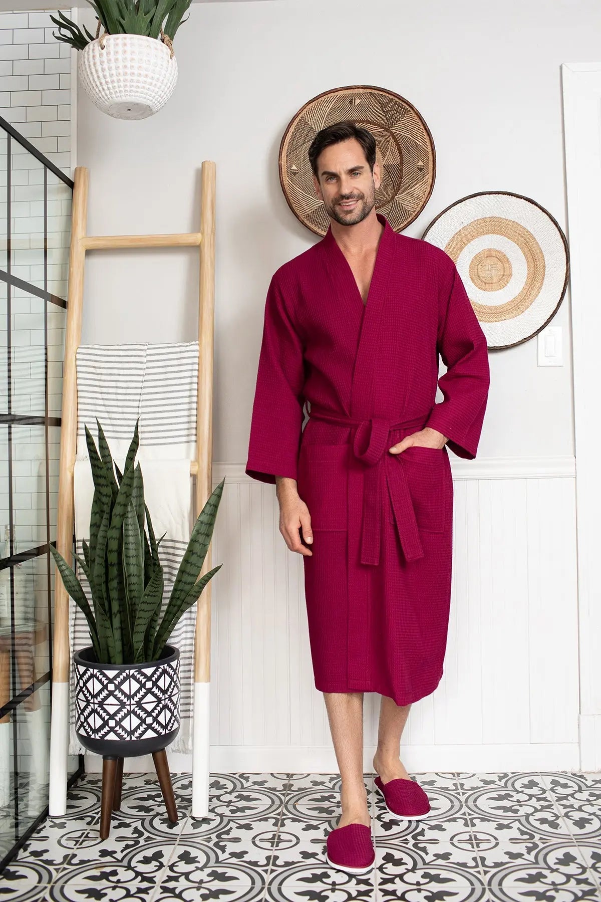 The Waffle Robe — Men's Spa Collection