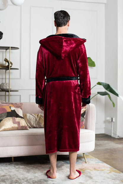 The Hooded Plush Robe — Men's Comfort Collection