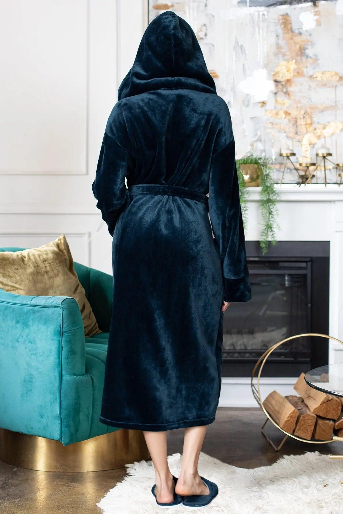The Hooded Plush Robe — Women's Comfort Collection