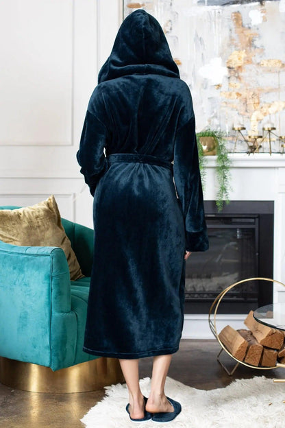 The Hooded Plush Robe — Women's Comfort Collection