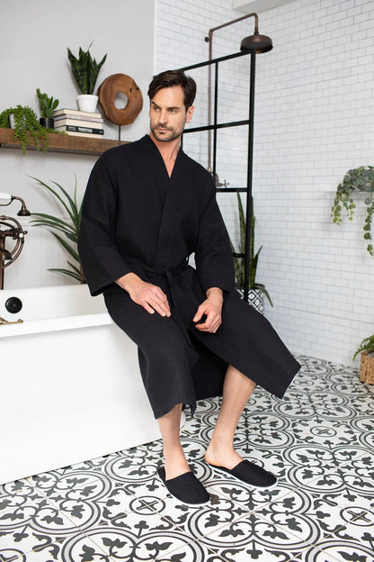 The Waffle Robe — Men's Spa Collection