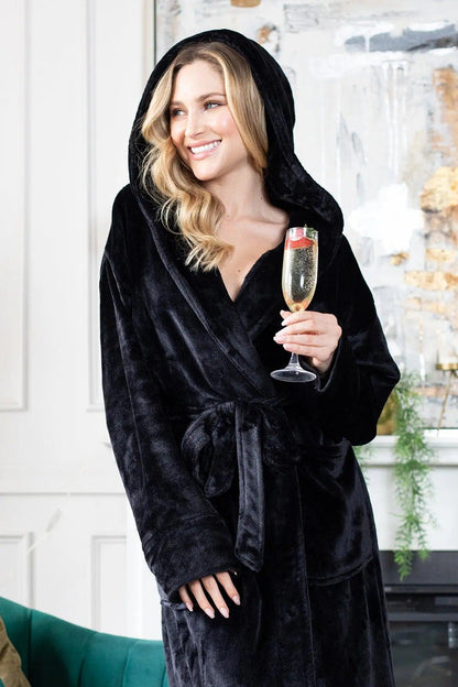 The Hooded Plush Robe — Women's Comfort Collection
